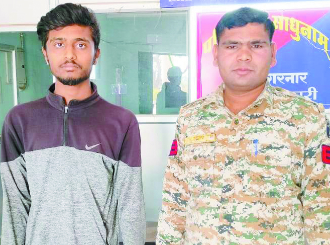 बस से गांजा तस्करी, महाराष्ट्र का युवक बंदी