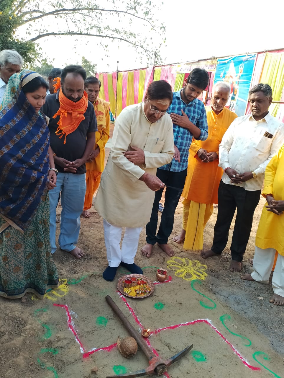 पिपरौद में वाचनालय भवन का भूमिपूजन पिपरौद में वाचनालय भवन का भूमिपूजन