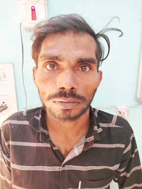 निर्माणाधीन मकान में चोरी सीसीटीवी में कैद, गिरफ्तार