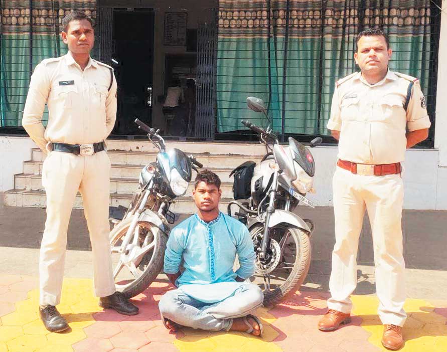 बाइक चोरी का आरोपी गिरफ्तार