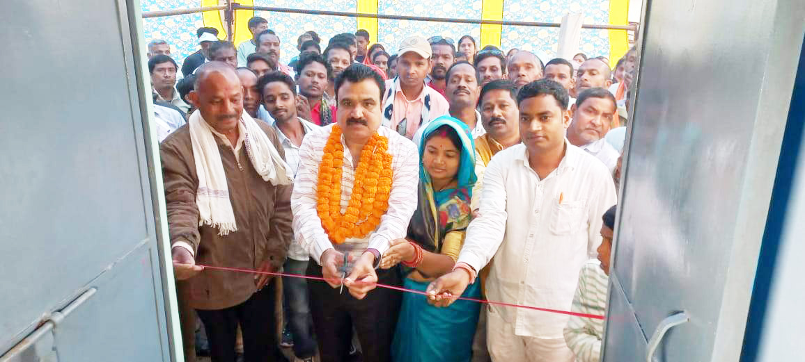 झेरिया यादव समाज सामुदायिक भवन लोकार्पण व होली मिलन समारोह
