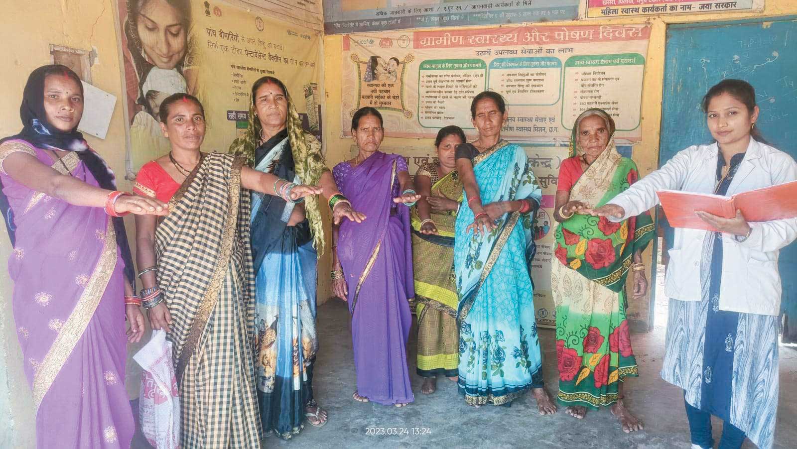 विश्व क्षय दिवस पर ग्रामीणों ने ली शपथ विश्व क्षय दिवस पर ग्रामीणों ने ली शपथ