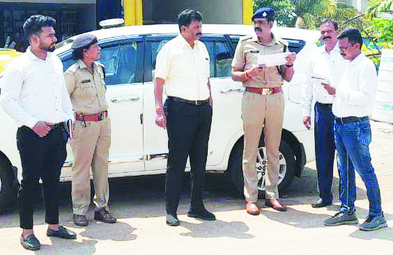एसपी ने खतरनाक सडक़ खंड ब्लैक  व ग्रे-स्पॉट का किया निरीक्षण
