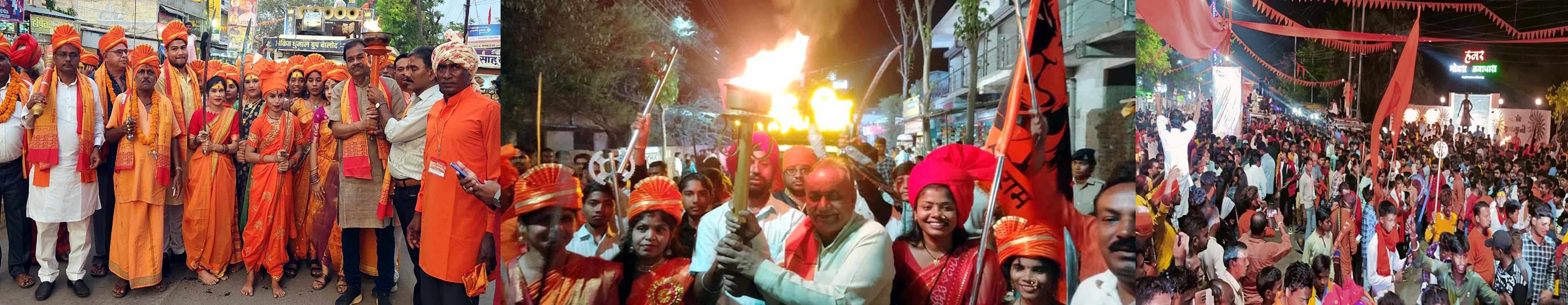 हनुमान जन्मोत्सव पर निकाली शोभायात्रा