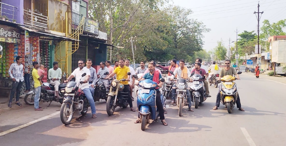 बेमेतरा हिंसा के विरोध में कुरुद बंद रहा