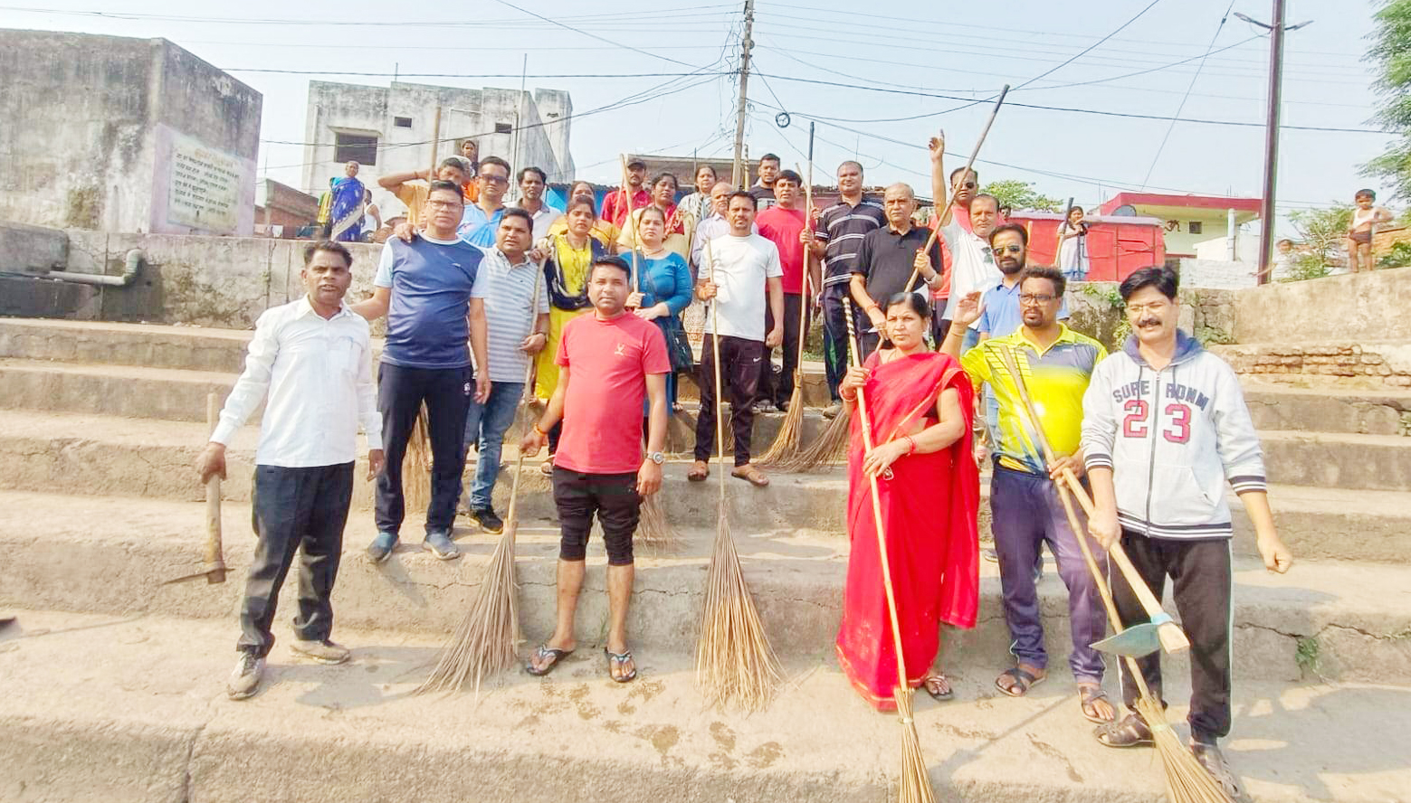 भाजपा ने चलाया स्वच्छता अभियान भाजपा ने चलाया स्वच्छता अभियान