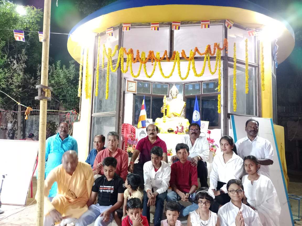 धम्मदीप बुद्धिस्ट सोसाइटी ने मनाई अंबेडकर जयंती