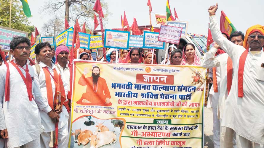 गौ अभ्यारण्य व गौहत्या निषेध कानून को प्रभावी रूप से लागू करने ज्ञापन