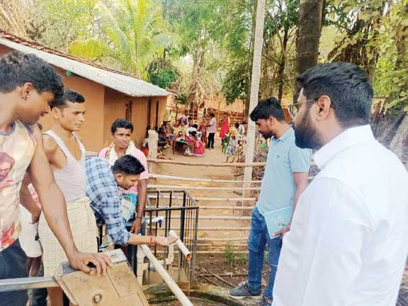 सीईओ ने किया पंचायतों का भ्रमण विकास कार्यों का लिया जायजा