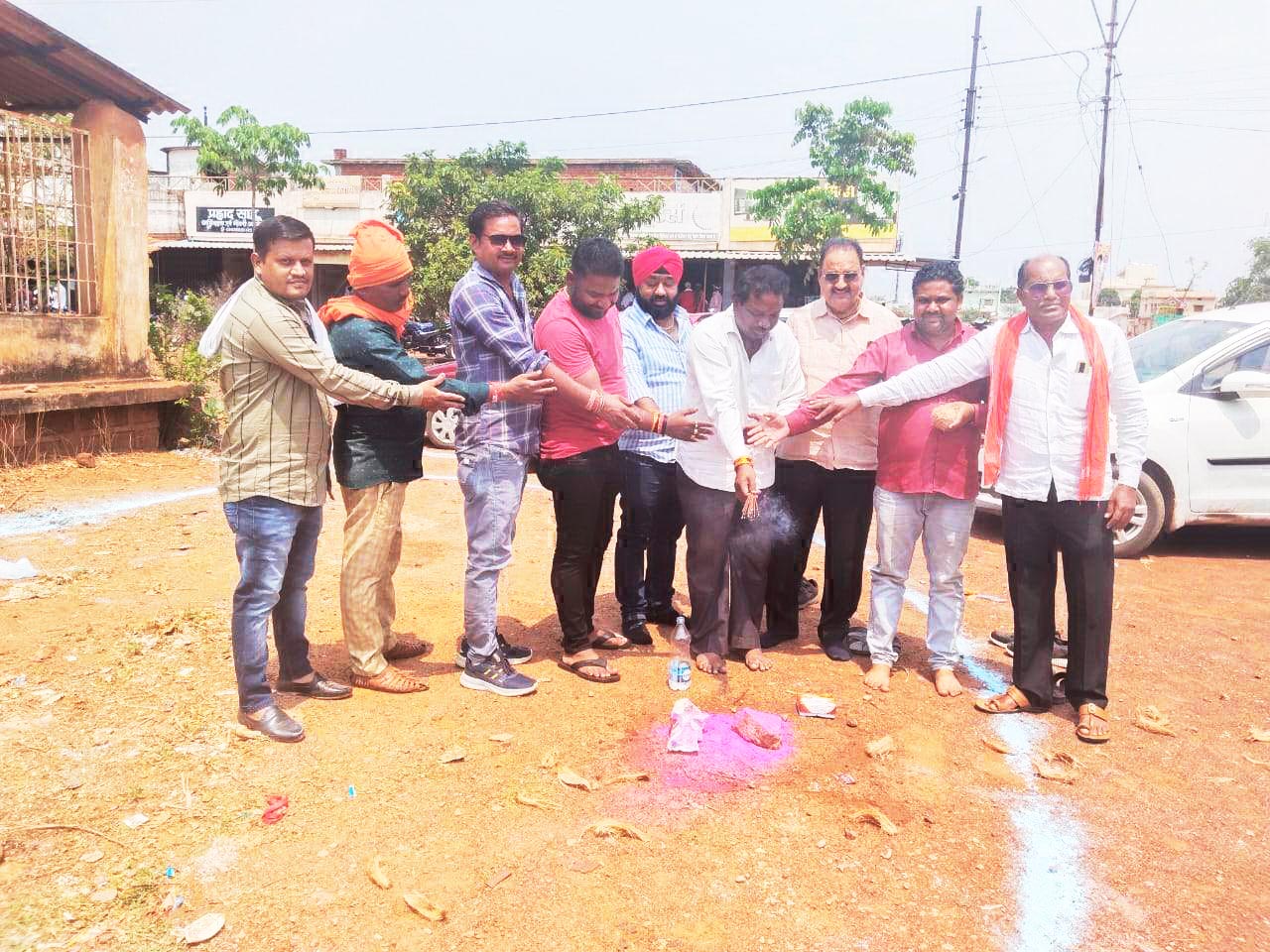 सीसी रोड का भूमिपूजन