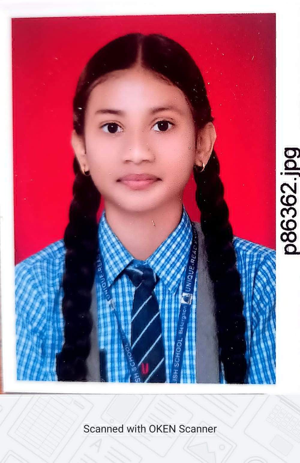 जिले की मेरिट सूची में कोमल का नौंवा स्थान