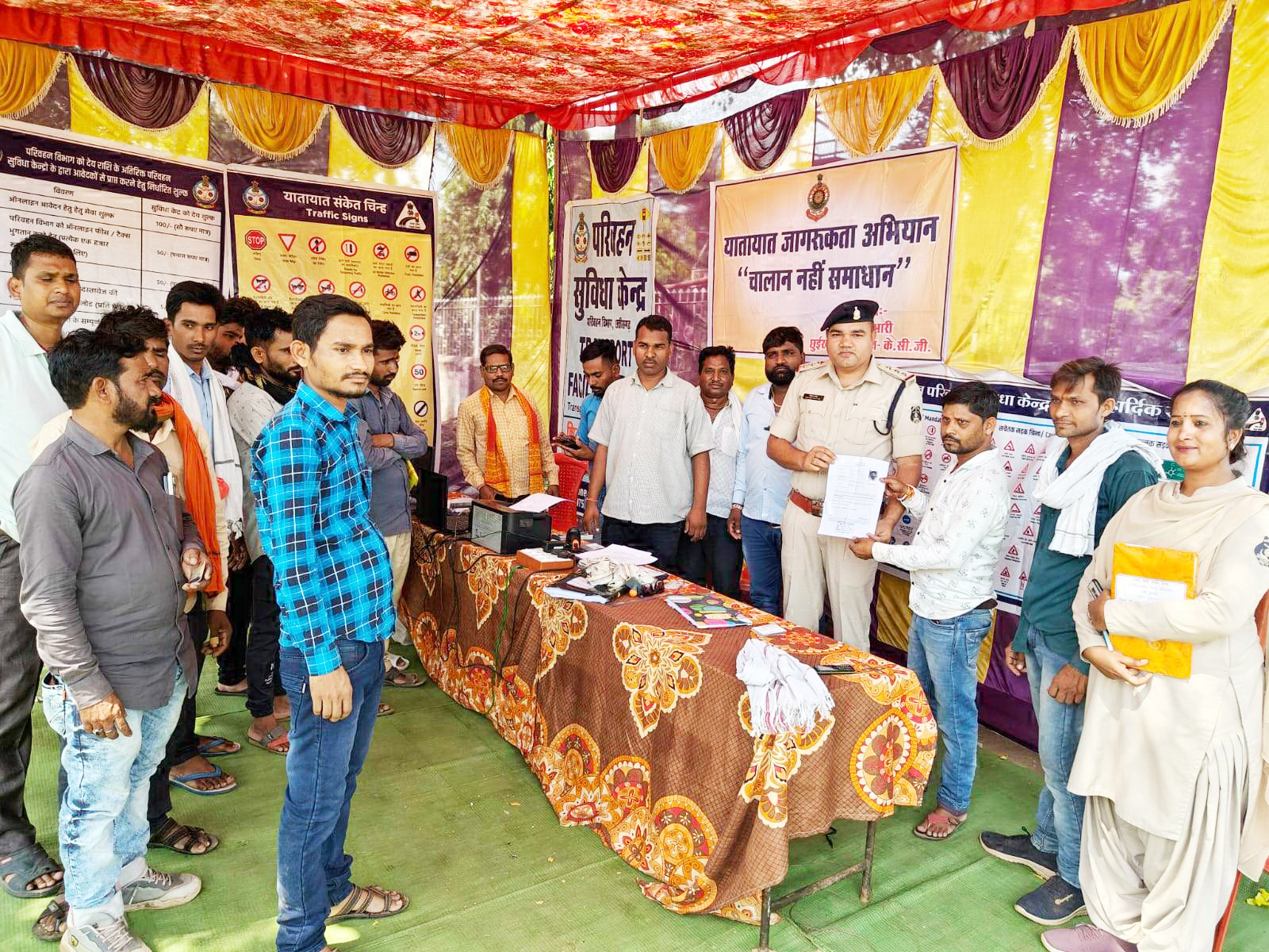 शिविर में 27 चालकों का बना लर्निंग लाईसेंस
