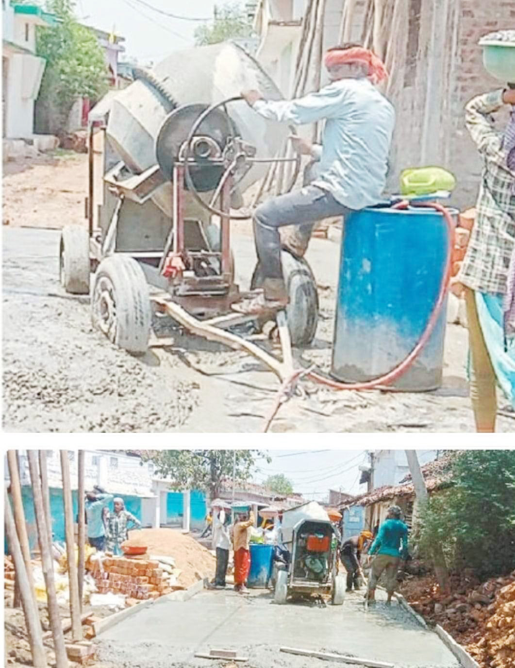 सरकार ने नहीं सुनी तो हरमुड़ी के लोगों ने अपने दम पर बना ली सीमेंट सडक़ सरकार ने नहीं सुनी तो हरमुड़ी के लोगों ने अपने दम पर बना ली सीमेंट सडक़