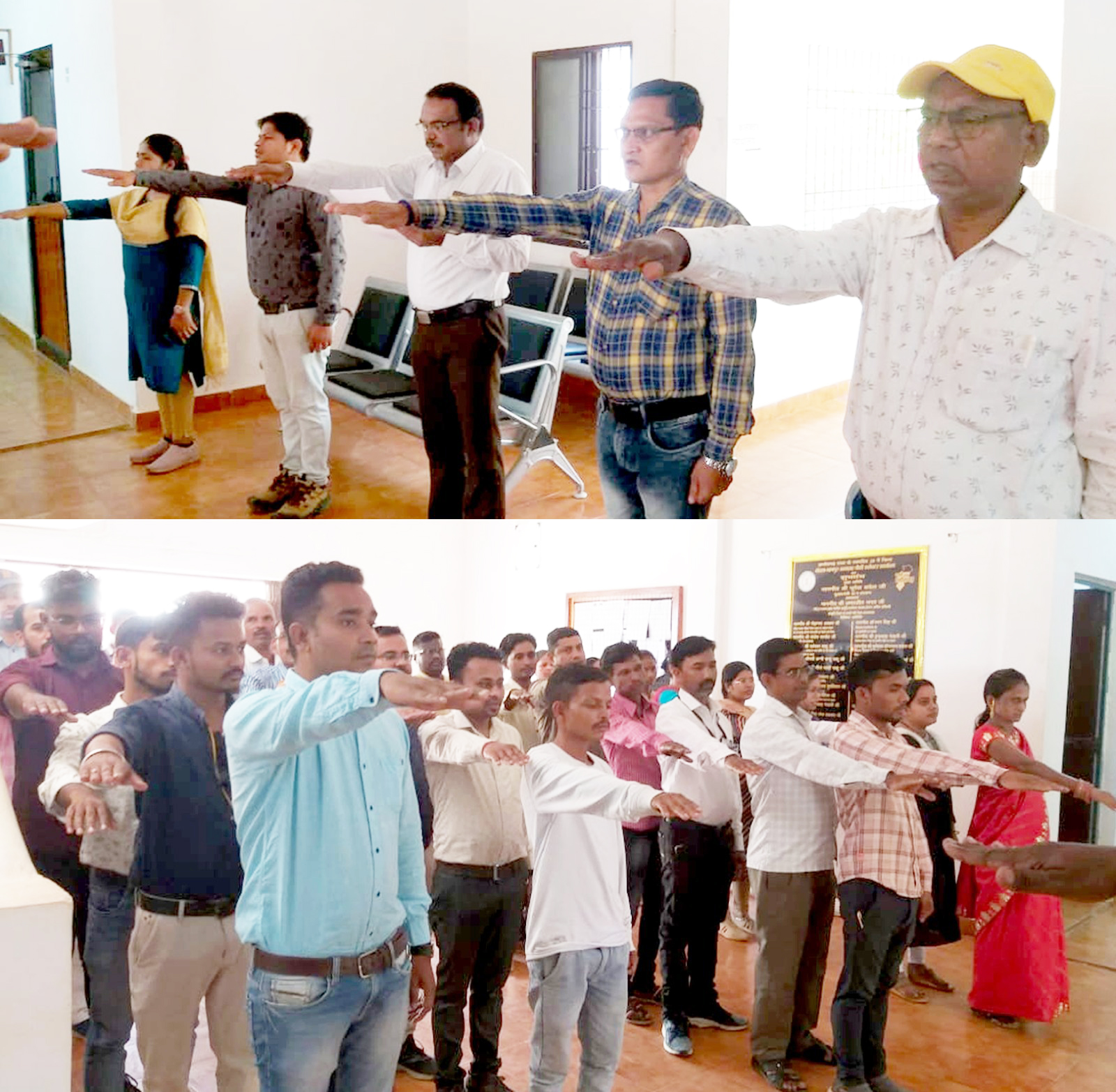झीरम श्रद्धांजलि दिवस पर अधिकारी-कर्मचारियों ने ली शपथ झीरम श्रद्धांजलि दिवस पर अधिकारी-कर्मचारियों ने ली शपथ