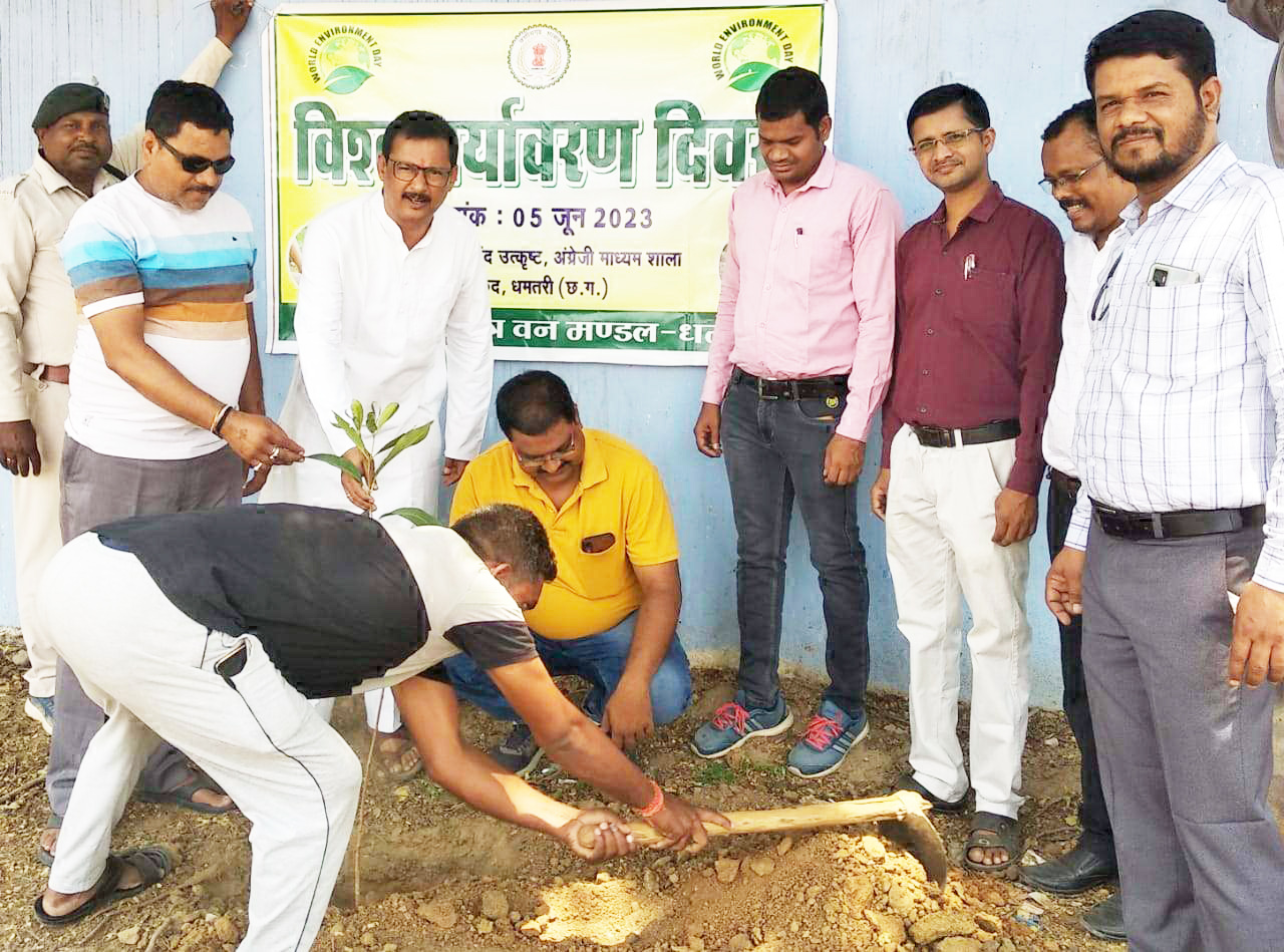 चंद पौधे रोप वन विभाग ने पूरी की पर्यावरण दिवस की औपचारिकता