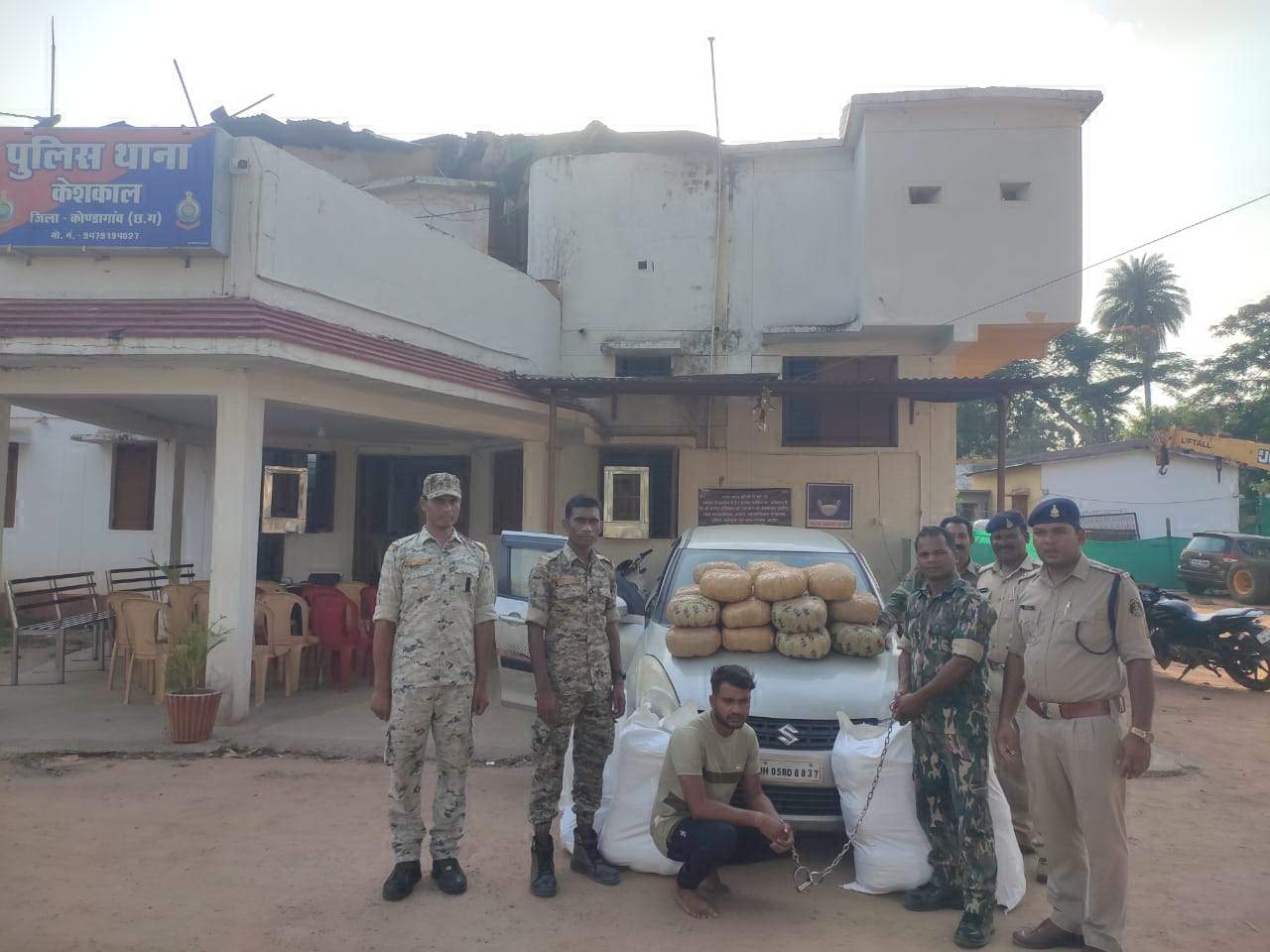 12 लाख के गांजा समेत झारखंड का एक आरोपी गिरफ्तार