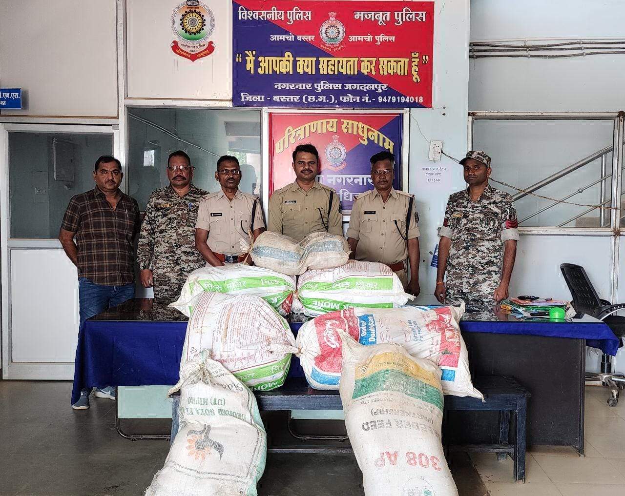 15 लाख के गांजा समेत दीगर राज्य की गाड़ी बरामद