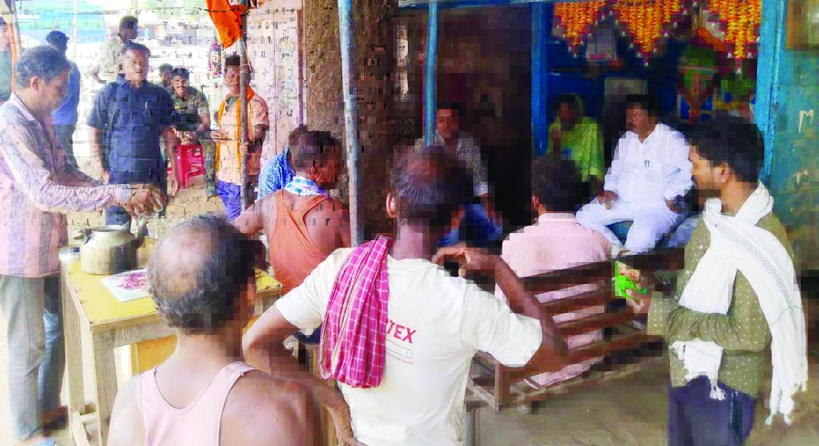 केशकाल मजदूर हमाल संघ से विधायक संतराम ने की मुलाकात