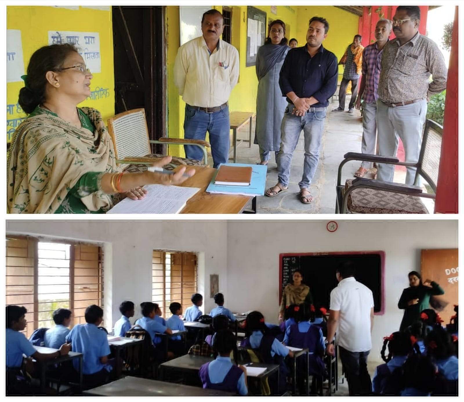 डीईओ ने स्कूलों का किया निरीक्षण