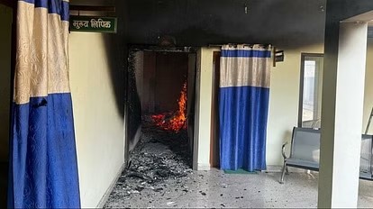 डीएफओ दफ्तर में आग  फाइलें-कम्प्यूटर खाक