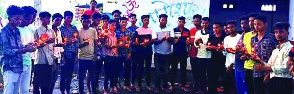 भाजयुमो ने शोक सभा आयोजित कर दी श्रद्धांजलि