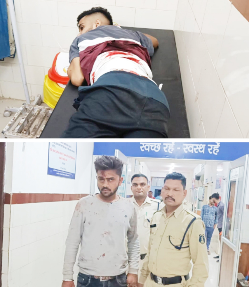 बीयर की बोतलों व चाकू से  एक-दूसरे पर वार 3 गंभीर 