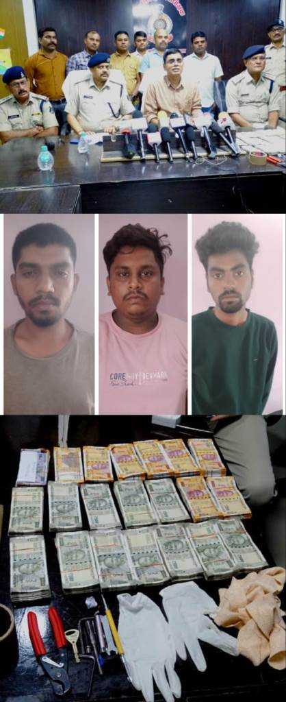 एटीएम में कैश जमा करने वाला ही निकला चोरी का मास्टरमाइंड, 3 गिरफ्तार