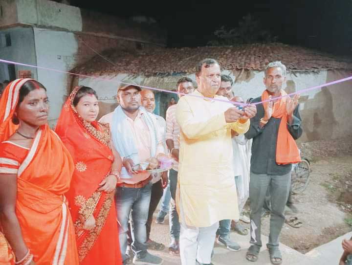 मधुबन में रंगमंच निर्माण, गौरा-गौरी चौक का लोकार्पण