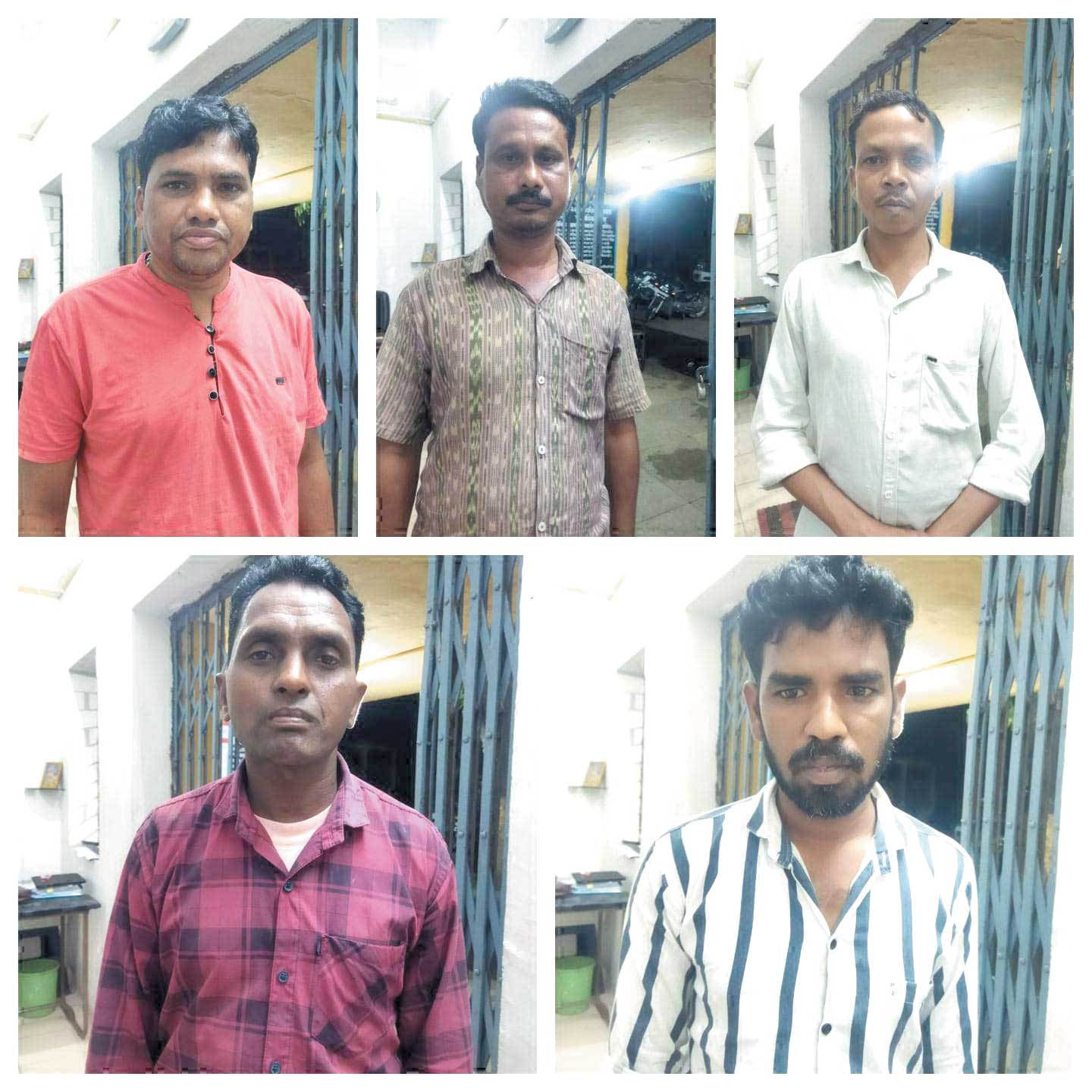 पुलिस रेड में पांच जुआरी पकड़ाए पुलिस रेड में पांच जुआरी पकड़ाए
