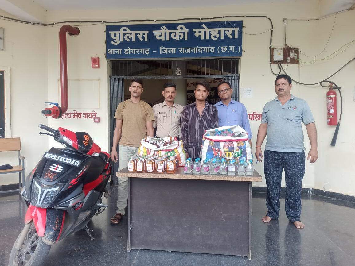 अवैध रूप से शराब परिवहन, आरोपी पकड़ाया