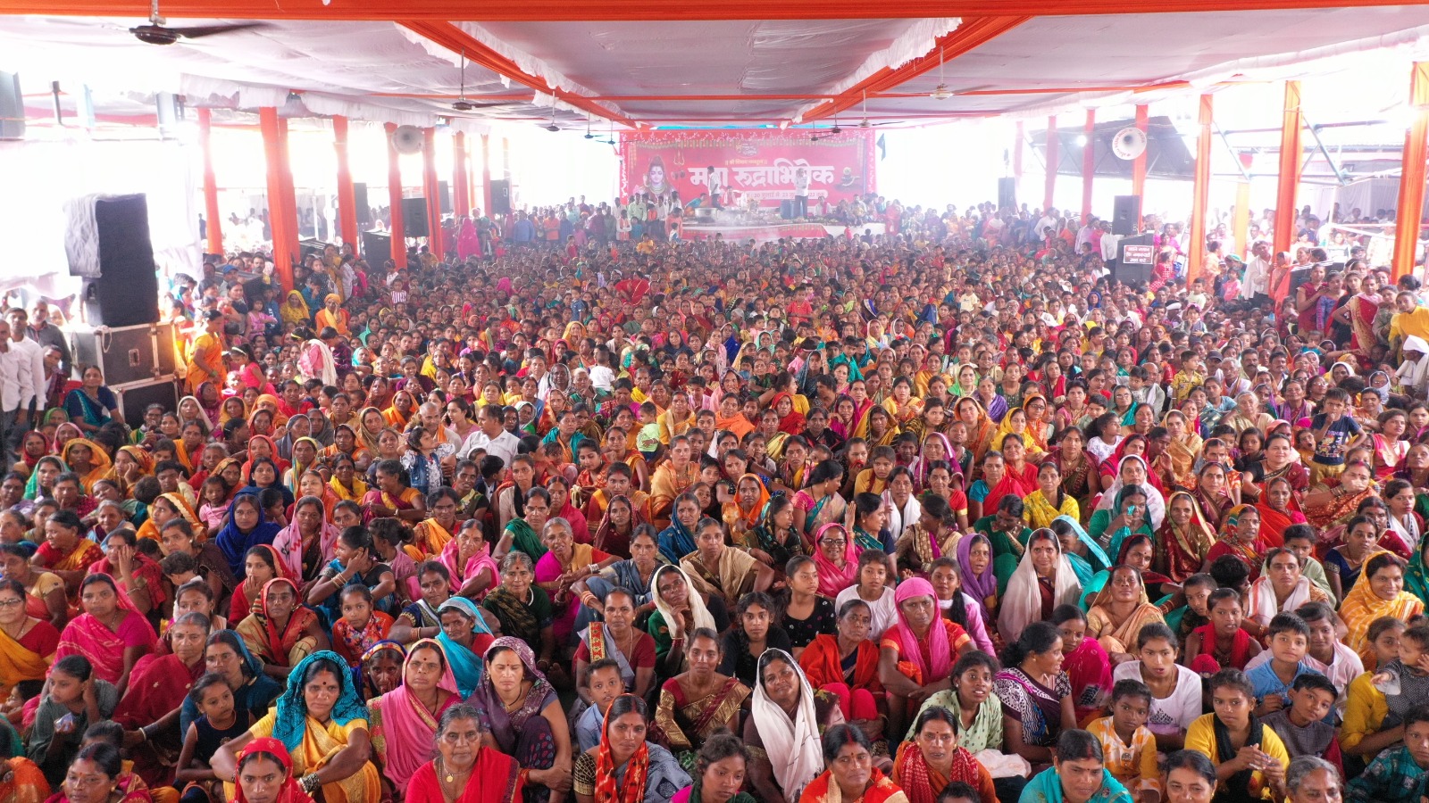 भजन संध्या के साथ पांच दिवसीय रामकथा एवं रुद्राभिषेक सम्पन्न