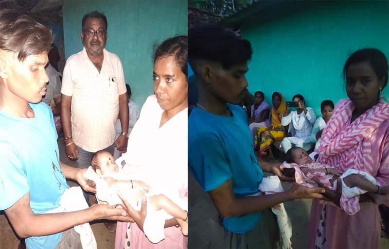 माँ की मौत के बाद दो माह के बच्ची को आंबा कार्यकर्ता ने लिया गोद