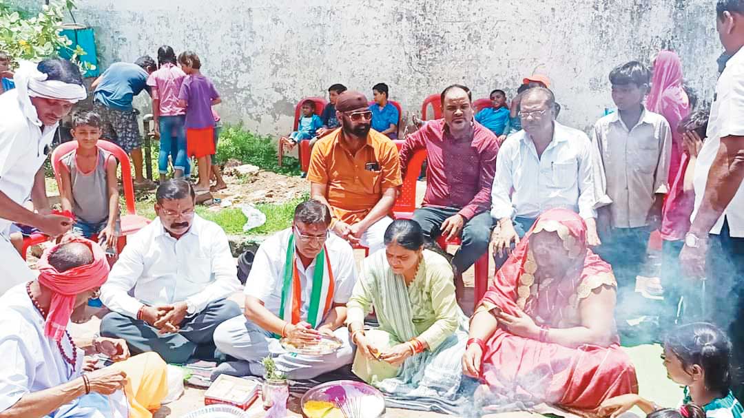 सीसी रोड का भूमिपूजन