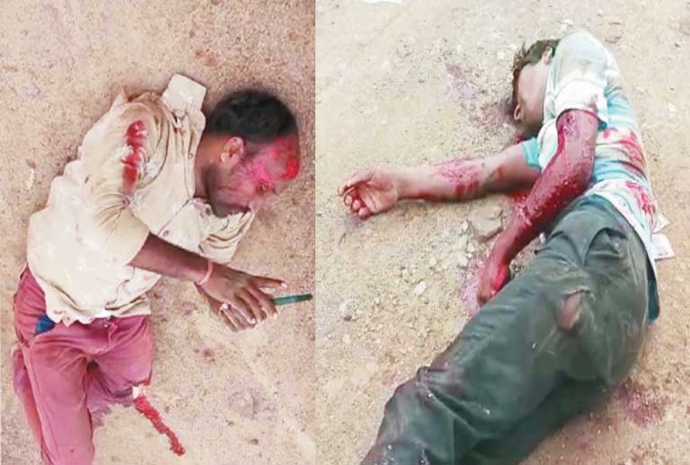 ट्रेलर ने बाइक को मारी ठोकर, दो घायल