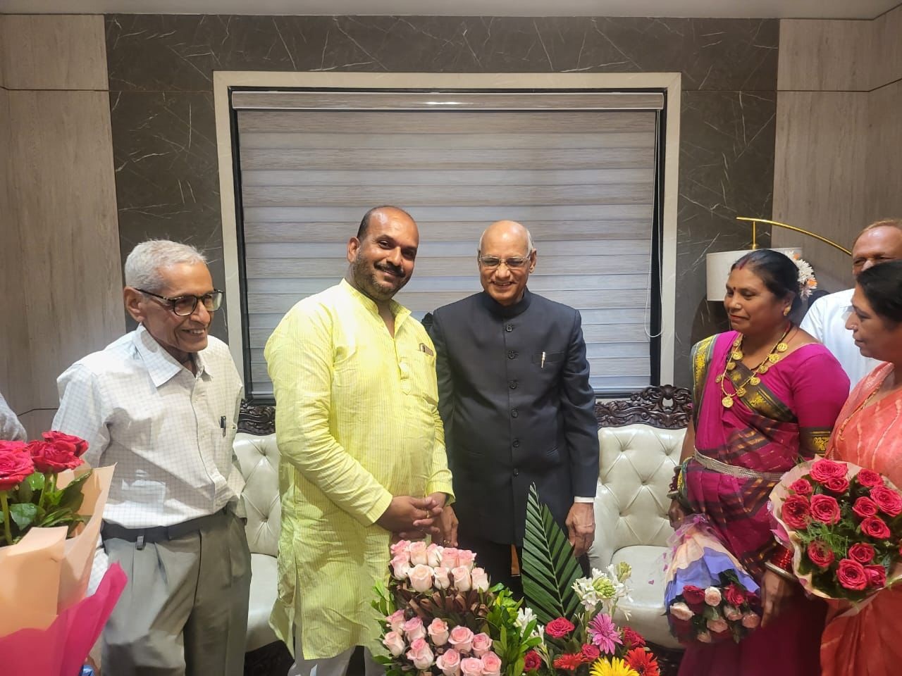 महाराष्ट्र के राज्यपाल को किसान नेता ने जन्मदिन की दी बधाई, बेमेतरा आने का न्यौता