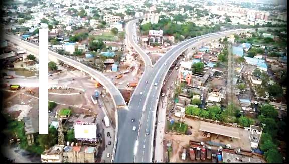 रायपुर के प्रवेश द्वार की एरियल खूबसूरती 