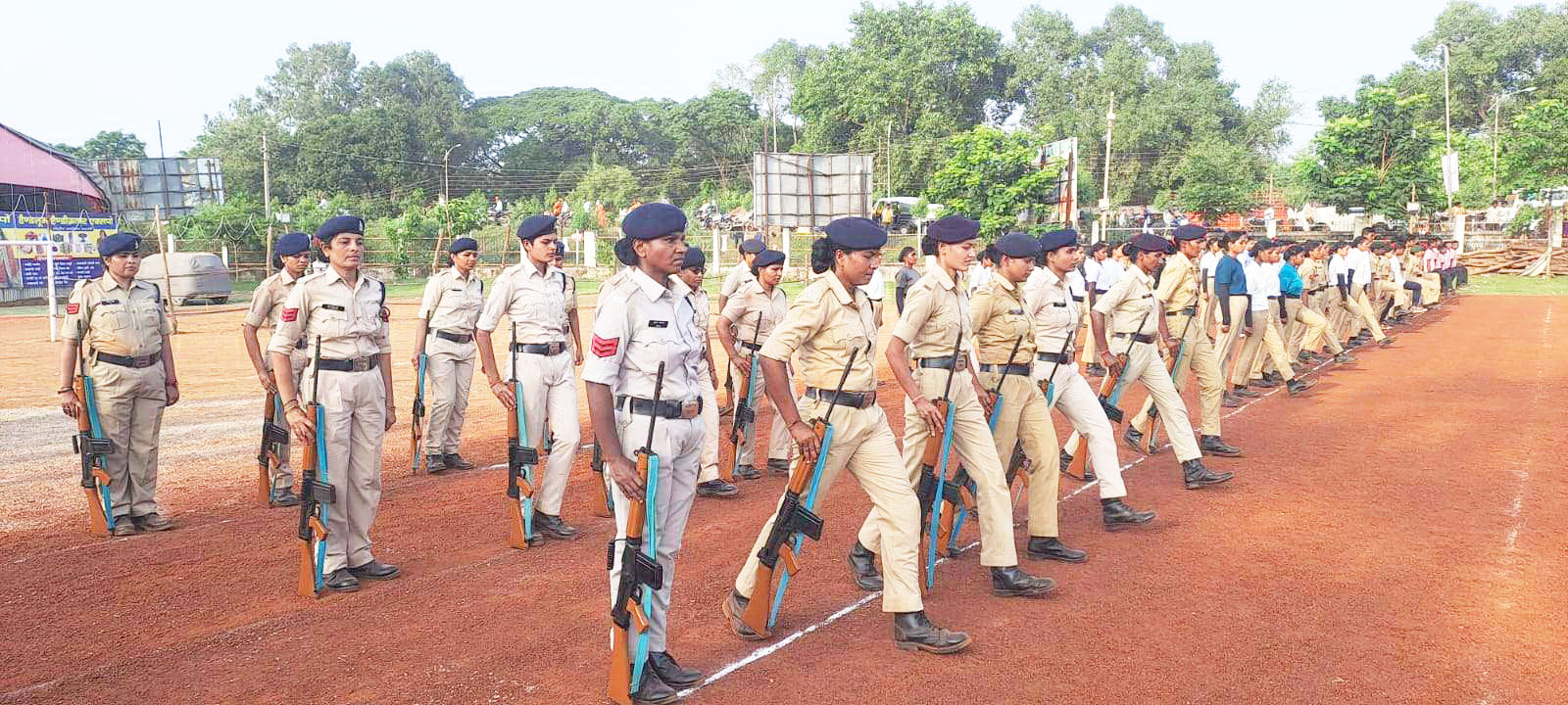 स्वतंत्रता दिवस समारोह की तैयारी