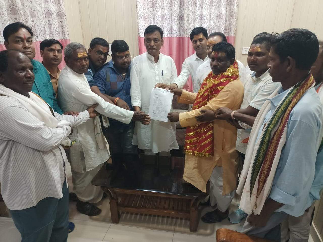 बृहस्पति सिंह ने रामानुजगंज विस से की दावेदारी पेश