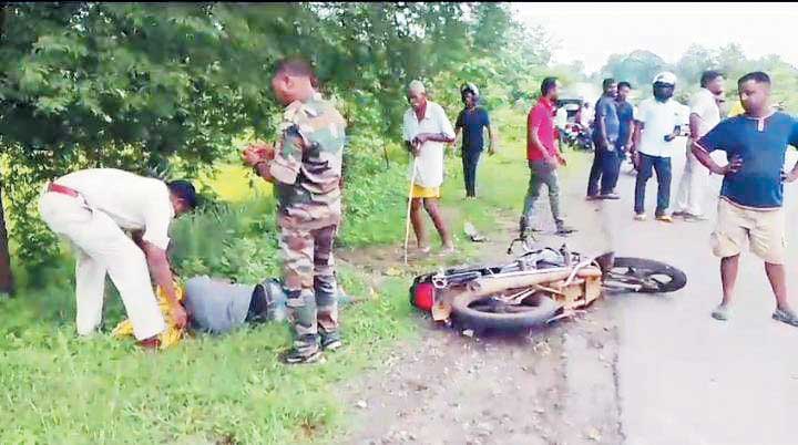 बोलेरो-बाईक में टक्कर, एक मौत, एक घायल