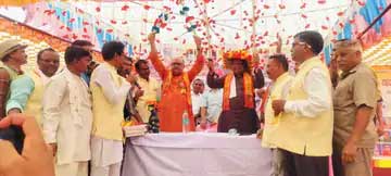 यादव समाज भवन का लोकार्पण, पदाधिकारियों ने ली शपथ