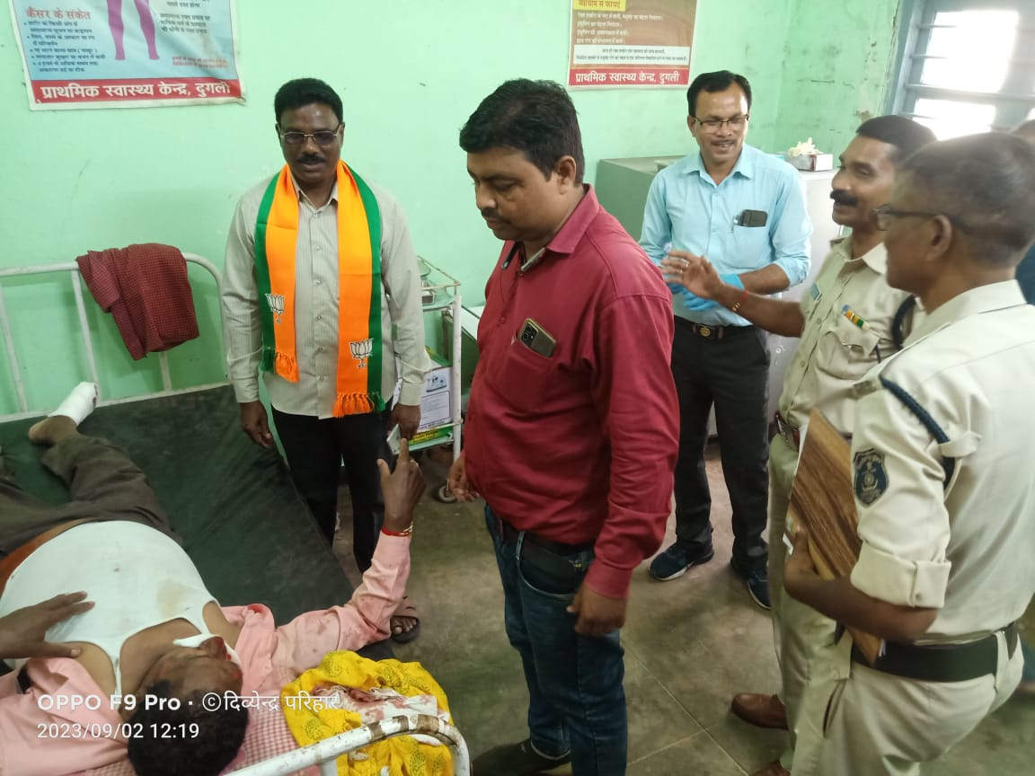 श्रवण मरकाम ने दिखाया मानवता का परिचय