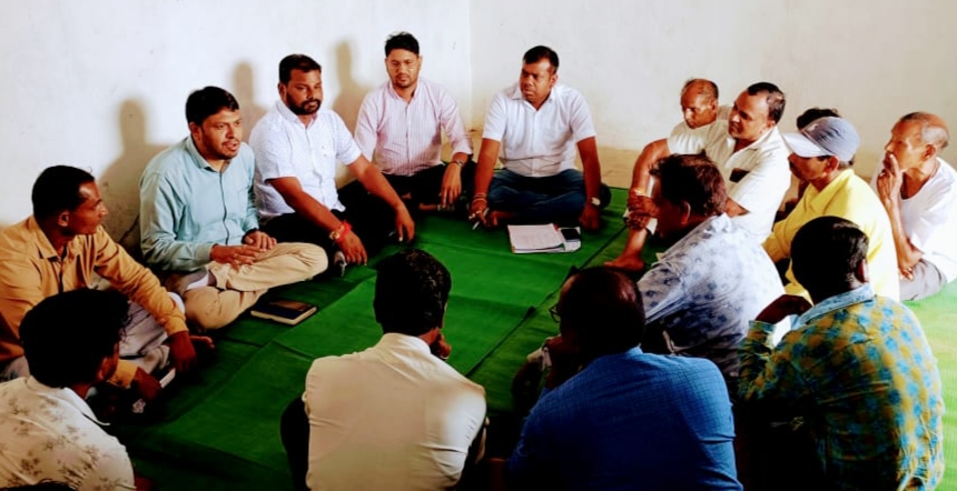  बूथ प्रवास के तहत भाजपाई पहुंचे राखी