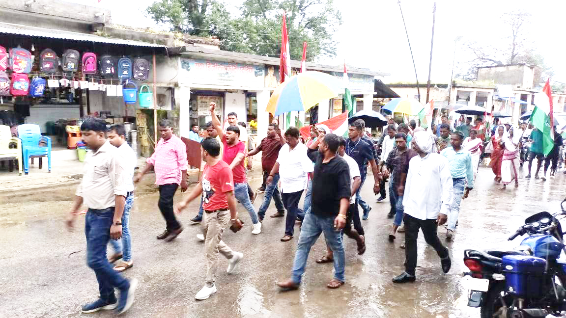 भारत जोड़ो यात्रा के एक वर्ष पूरे, कांग्रेसियों ने निकाली पदयात्रा