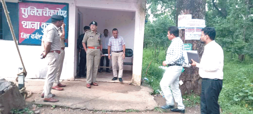 कलेक्टर-एसपी ने पोलमी के अंतरराज्यीय चेक पोस्ट का किया निरीक्षण