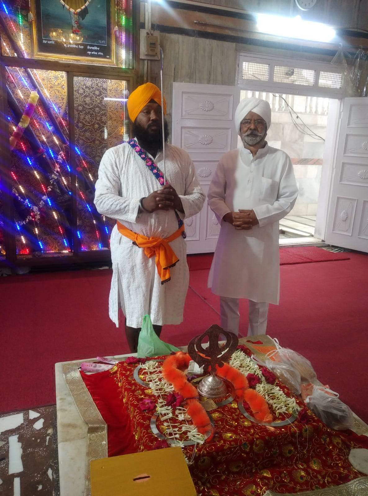 श्री हजूर साहिब गुरुद्वारा पहुंच होरा ने मत्था टेका