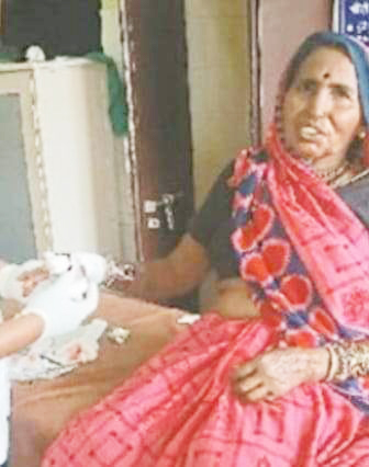 2 साल के पोते को बचाने महिला पागल कुत्ते से भिड़ीं 