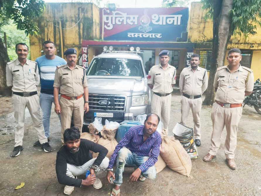 कार में शराब की तस्करी, 2 गिरफ्तार