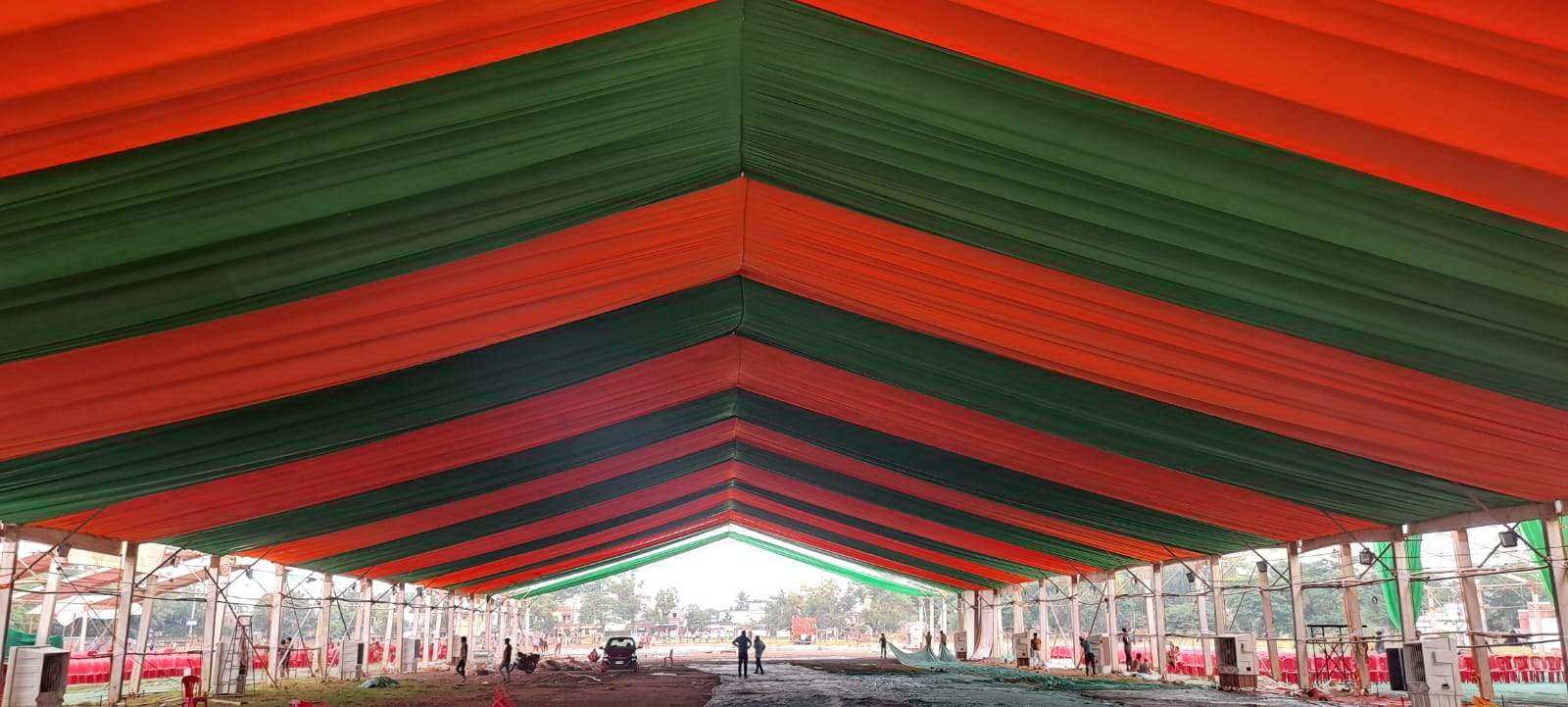 मोदी की आमसभा 3 को  सज रहा लालबाग मैदान
