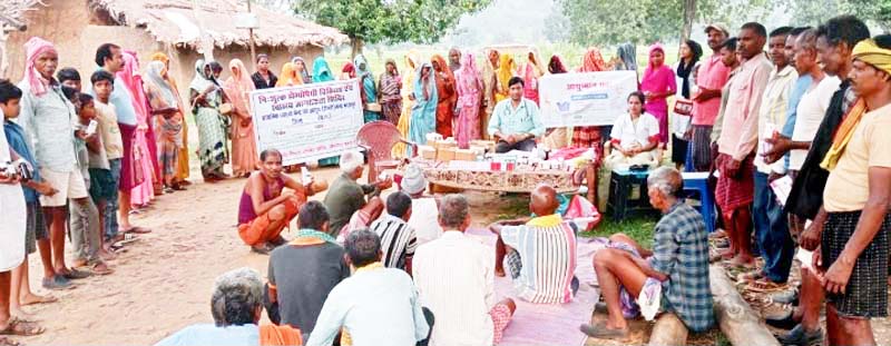 सैकड़ों ग्रामीणों ने उठाया स्वास्थ्य मेले का लाभ