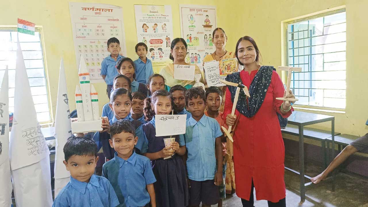 संकुल स्तरीय कबाड़ से जुगाड़ में अव्वल रहा बुटीपारा स्कूल